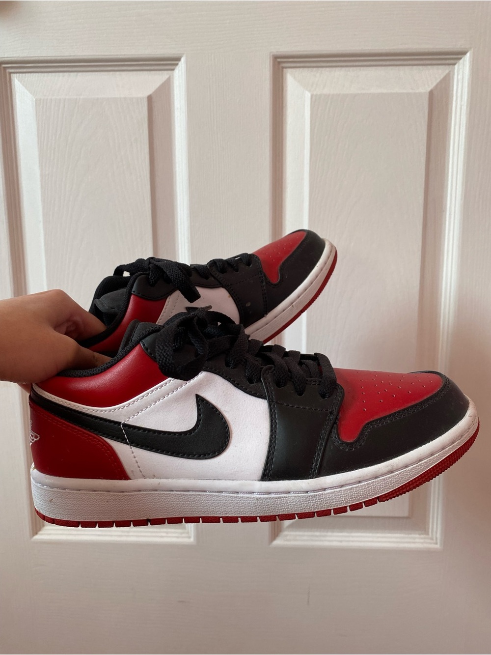 Nike Jordan Men’s Low-Top Sneaker - Red/Black/White Men Shoes Size US 8
